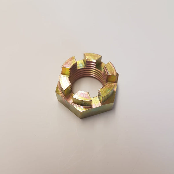 Kronenmutter DIN 935 hohe Form & 937 flache Form, Gelb verzinkt