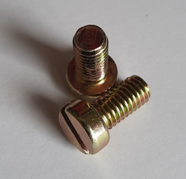 Zylinderschrauben mit Schlitz DIN 84, Güte 4.8, Gelb verzinkt