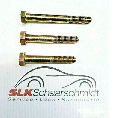 Sechskantschrauben mit Schaft, Feingewinde, DIN 960, Güte 10.9, gelb verzinkt