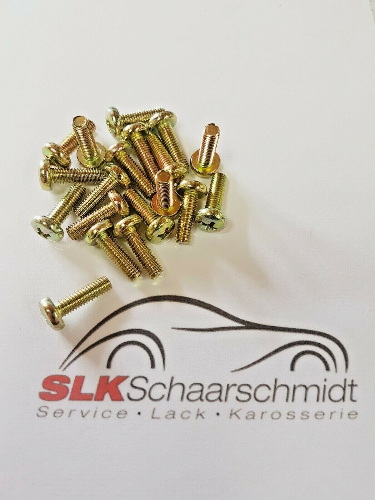 Linsenschrauben mit Kreuzschlitz DIN 7985, Größe M3 bis M6, Güte 4,8, Gelb verzinkt