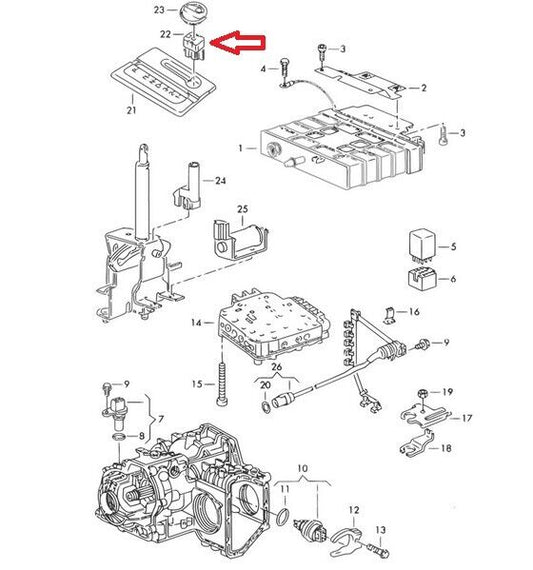 Original VW  Schalter 357927531 VW Passat 4 Motion