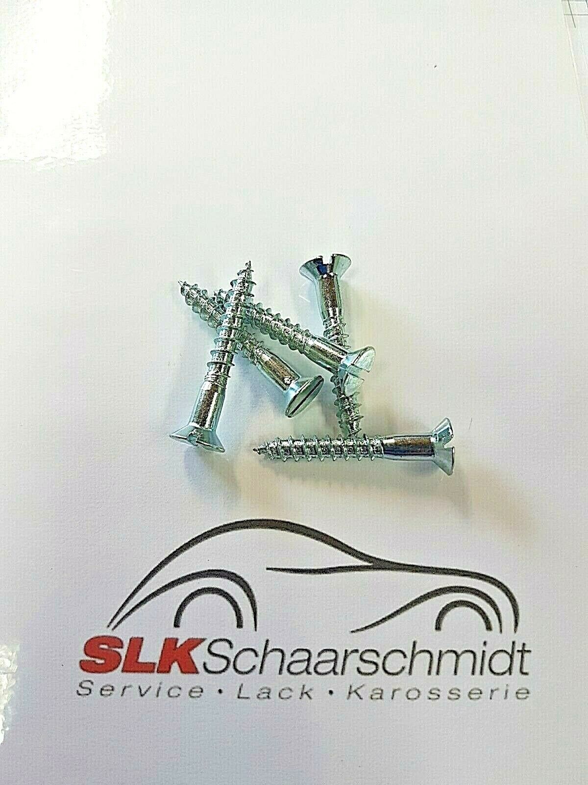 Senkkopfholzschrauben mit Schlitz, DIN 97, Stahl verzinkt, Größe 2,5 bis 6
