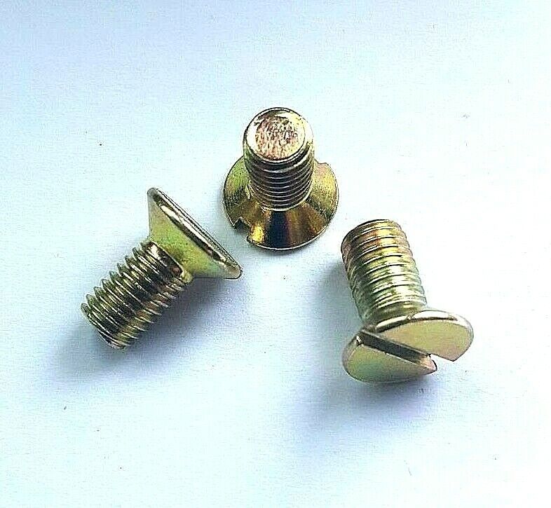 Senkkopfschrauben mit Schlitz, DIN 963, Gelb verzinkt, M5 - M8, Güte 4.8