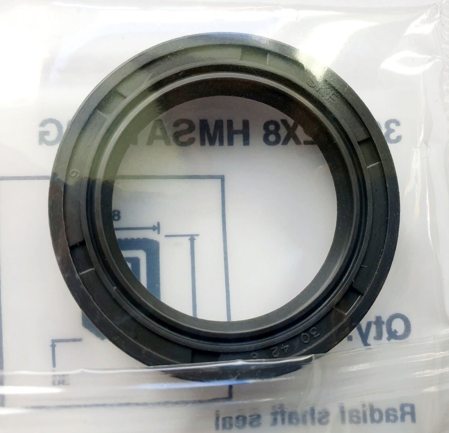 SKF Radial Wellendichtring 30 x 42 x 8 mm Öldichtung Doppellippe HMSA10 RG
