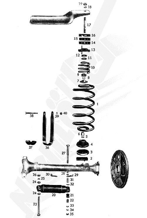 Hinterfeder Mercedes-Benz 220AC Mercedes Oldtimer NEU
