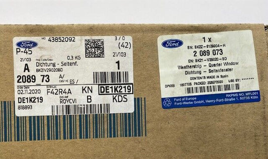 Original Ford Dichtung Seitenfenster 2089073 für Ford Transit